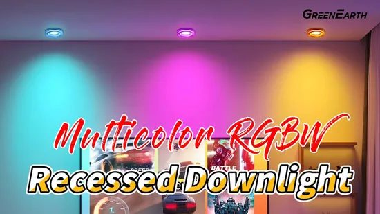 Metal RGBW Downlight: High Efficiency, ETL/CE/RoHS Certified for Superior Lighting 