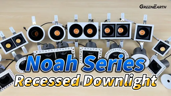 Seamless Recessed Downlight with Adjustable High Lumen Metal Design, ETL/CE Certified Downlight 