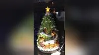 Christmas Tree Snowman Decoration with LED Lights and Music