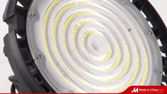 100W 150W 200W LED Industrial Housing Lens Lumen Metal IP65 66 Fixture Linear UFO High Bay Light 