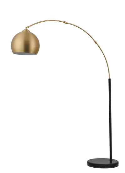 Bronze Metal Shade Stand Lamp, Fishing Light with Marble Base 