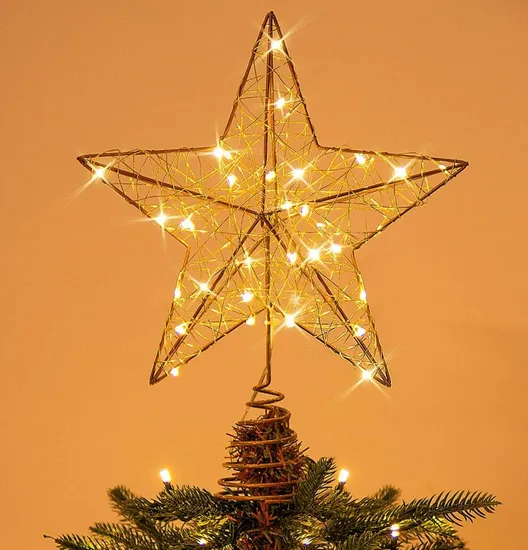 Christmas Tree Top 10 Inch Light Decoration with 30 LED New Style 