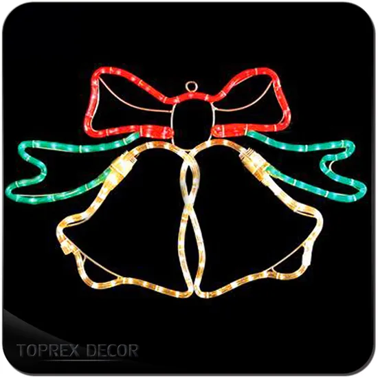 Toprex Xmas Tree Wreath 2D Bell Home Decor Ornament Gift Christmas Decoration Light 
