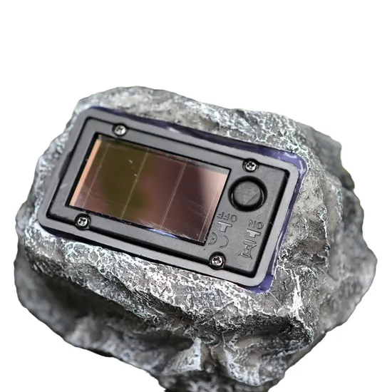 Solar Lights Resin Rock Stone Garden Art Sculptures Decor for Yard 